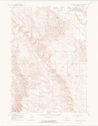 Download a high-resolution, GPS-compatible USGS topo map for McDermotts Butte, WY (1971 edition)