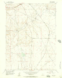 preview thumbnail of historical topo map of Carbon County, WY in 1955