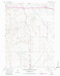 preview thumbnail of historical topo map of Carbon County, WY in 1955