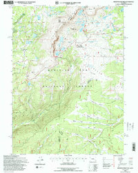 Download a high-resolution, GPS-compatible USGS topo map for Medicine Bow Peak, WY (1996 edition)