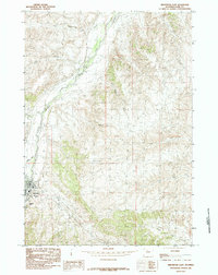 1985 Map of Meeteetse, WY
