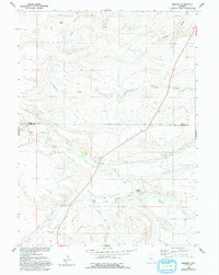 Download a high-resolution, GPS-compatible USGS topo map for Meriden, WY (1993 edition)