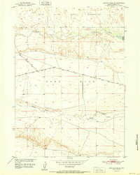 Download a high-resolution, GPS-compatible USGS topo map for Mexican Pass SE, WY (1951 edition)