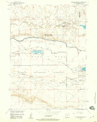 Download a high-resolution, GPS-compatible USGS topo map for Mexican Pass SE, WY (1959 edition)