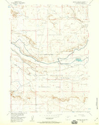 Download a high-resolution, GPS-compatible USGS topo map for Mexican Pass SW, WY (1959 edition)