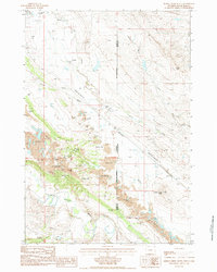 Download a high-resolution, GPS-compatible USGS topo map for Middle Creek Butte, WY (1984 edition)