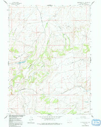 Download a high-resolution, GPS-compatible USGS topo map for Middlewood Hill, WY (1992 edition)