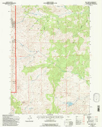 preview thumbnail of historical topo map of Hot Springs County, WY in 1991