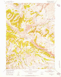 Download a high-resolution, GPS-compatible USGS topo map for Miners Delight, WY (1956 edition)
