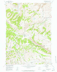 preview thumbnail of historical topo map of Fremont County, WY in 1954
