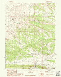 preview thumbnail of historical topo map of Sweetwater County, WY in 1987