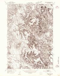 Download a high-resolution, GPS-compatible USGS topo map for Missouri Buttes, WY (1954 edition)