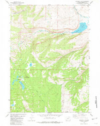 Download a high-resolution, GPS-compatible USGS topo map for Moccasin Lake, WY (1981 edition)