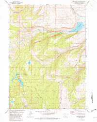 Download a high-resolution, GPS-compatible USGS topo map for Moccasin Lake, WY (1982 edition)