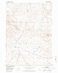 Download a high-resolution, GPS-compatible USGS topo map for Moneta, WY (1977 edition)