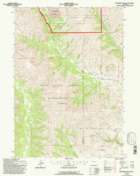 Download a high-resolution, GPS-compatible USGS topo map for Monument Peak, WY (1997 edition)