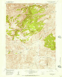 Download a high-resolution, GPS-compatible USGS topo map for Moonshine Peak, WY (1956 edition)