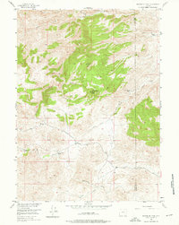Download a high-resolution, GPS-compatible USGS topo map for Moonshine Peak, WY (1976 edition)