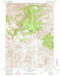 Download a high-resolution, GPS-compatible USGS topo map for Moonshine Peak, WY (1982 edition)