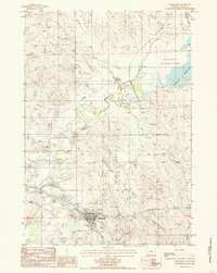 preview thumbnail of historical topo map of Moorcroft, WY in 1984