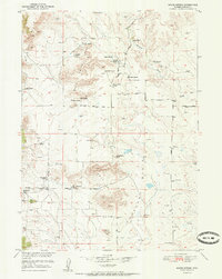 Download a high-resolution, GPS-compatible USGS topo map for Moore Spring, WY (1951 edition)