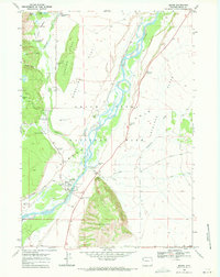Download a high-resolution, GPS-compatible USGS topo map for Moose, WY (1971 edition)