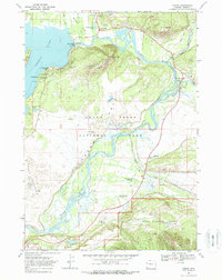 preview thumbnail of historical topo map of Teton County, WY in 1968