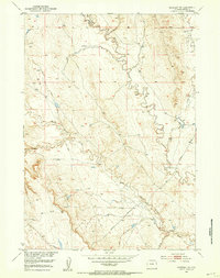Download a high-resolution, GPS-compatible USGS topo map for Morrisey NE, WY (1953 edition)