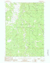 Download a high-resolution, GPS-compatible USGS topo map for Moskee, WY (1984 edition)