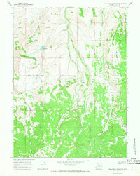 Download a high-resolution, GPS-compatible USGS topo map for Moslander Reservoir, WY (1968 edition)