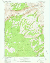 preview thumbnail of historical topo map of Fremont County, WY in 1953