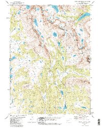 Download a high-resolution, GPS-compatible USGS topo map for Mount Bonneville, WY (1987 edition)