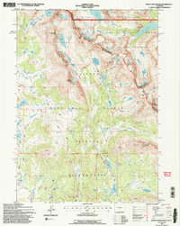 Download a high-resolution, GPS-compatible USGS topo map for Mount Bonneville, WY (1997 edition)