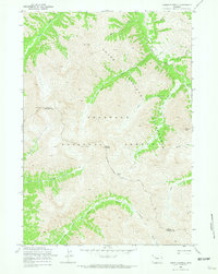 Download a high-resolution, GPS-compatible USGS topo map for Mount Burwell, WY (1972 edition)