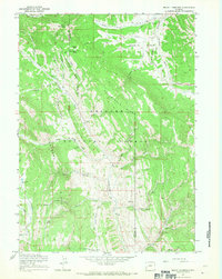 preview thumbnail of historical topo map of Sublette County, WY in 1967