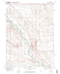 Download a high-resolution, GPS-compatible USGS topo map for Moxa, WY (1972 edition)