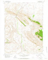 Download a high-resolution, GPS-compatible USGS topo map for Muddy Gap, WY (1964 edition)