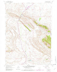 Download a high-resolution, GPS-compatible USGS topo map for Muddy Gap, WY (1982 edition)