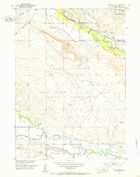 Download a high-resolution, GPS-compatible USGS topo map for Mule Butte, WY (1952 edition)