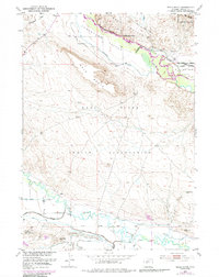 Download a high-resolution, GPS-compatible USGS topo map for Mule Butte, WY (1984 edition)