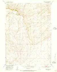 Download a high-resolution, GPS-compatible USGS topo map for Muskrat Basin, WY (1956 edition)