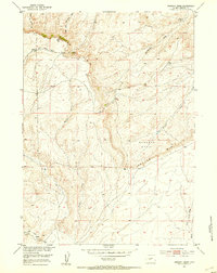 Download a high-resolution, GPS-compatible USGS topo map for Muskrat Basin, WY (1953 edition)