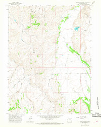 Download a high-resolution, GPS-compatible USGS topo map for Myers Reservoir, WY (1968 edition)