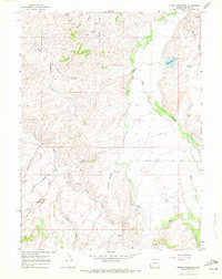 Download a high-resolution, GPS-compatible USGS topo map for Myers Reservoir, WY (1972 edition)