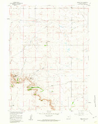 Download a high-resolution, GPS-compatible USGS topo map for Needle Rock, WY (1962 edition)