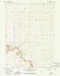 Download a high-resolution, GPS-compatible USGS topo map for Needle Rock, WY (1985 edition)