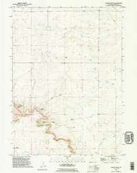 Download a high-resolution, GPS-compatible USGS topo map for Needle Rock, WY (1995 edition)