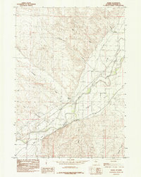 Download a high-resolution, GPS-compatible USGS topo map for Neiber, WY (1985 edition)