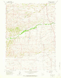 Download a high-resolution, GPS-compatible USGS topo map for Nimmo Ranch, WY (1965 edition)