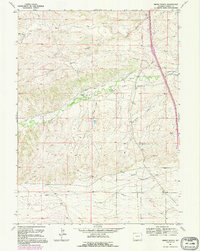 Download a high-resolution, GPS-compatible USGS topo map for Nimmo Ranch, WY (1995 edition)